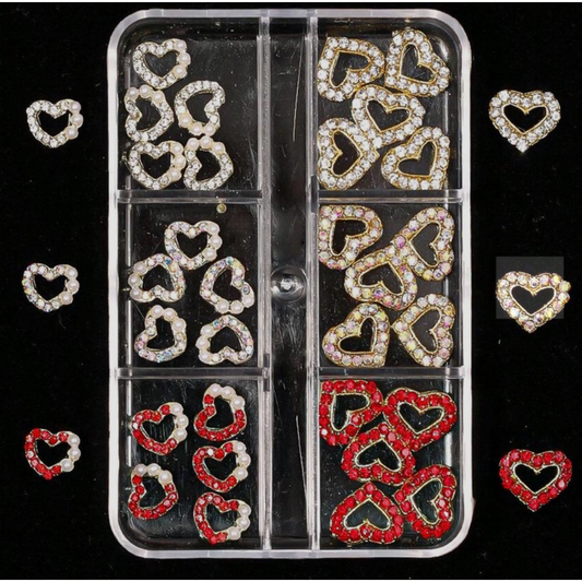 3D Nail Art Jewelry | Heart Set | 10