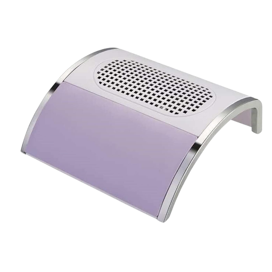 Nail Dust Collector 868-1 | 80W | Purple Hand Rest | Size 59.5 × 39 × 60.5 cm