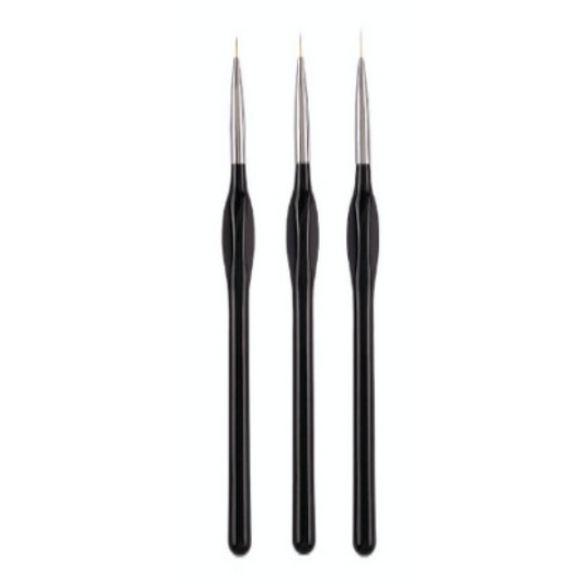 Nail Art Liner Brush Set | 3 Pieces