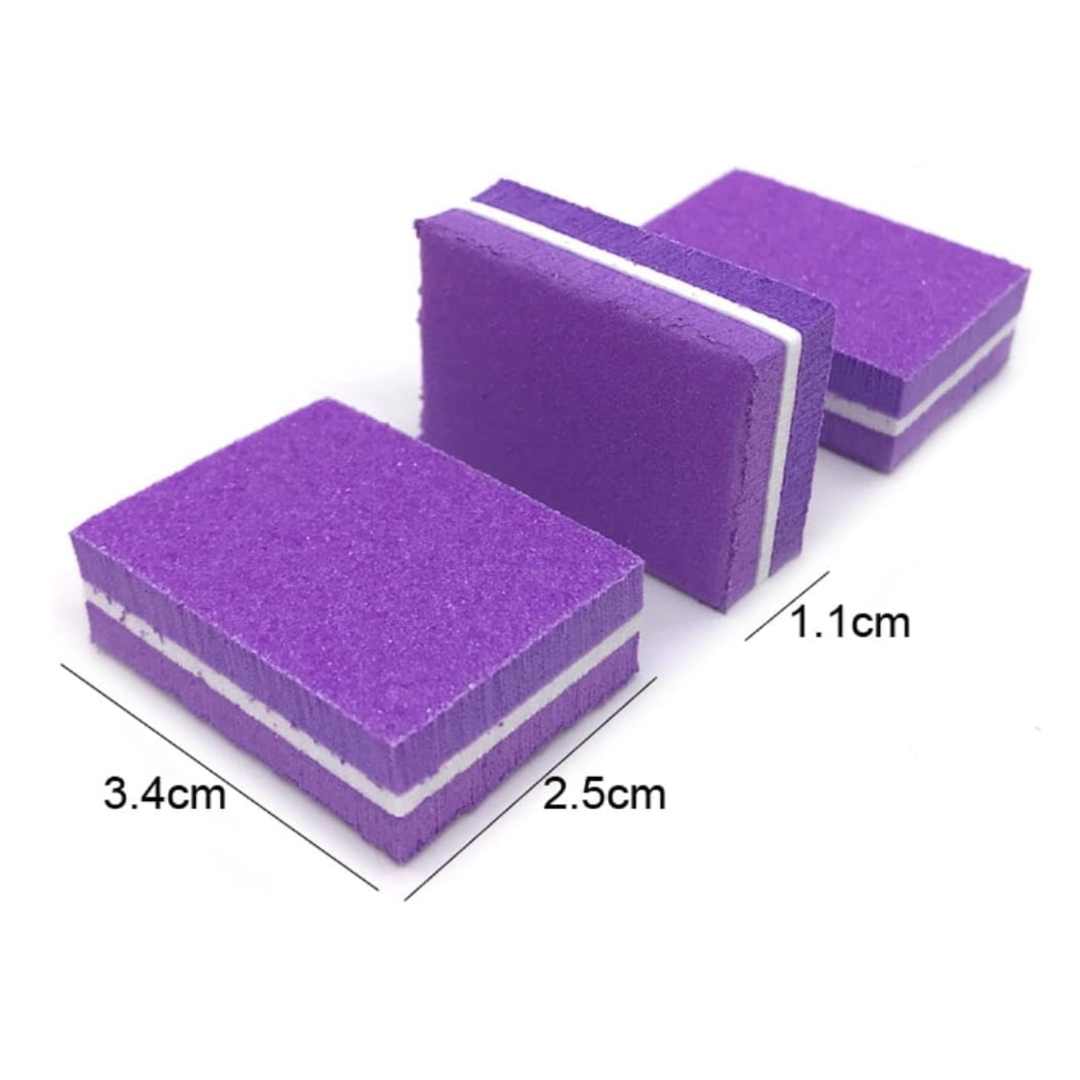 Double-Sided Mini Nail Sponge Buffer Block