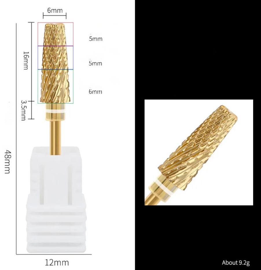 5-in-1 Tungsten Carbide Nail Drill Bit