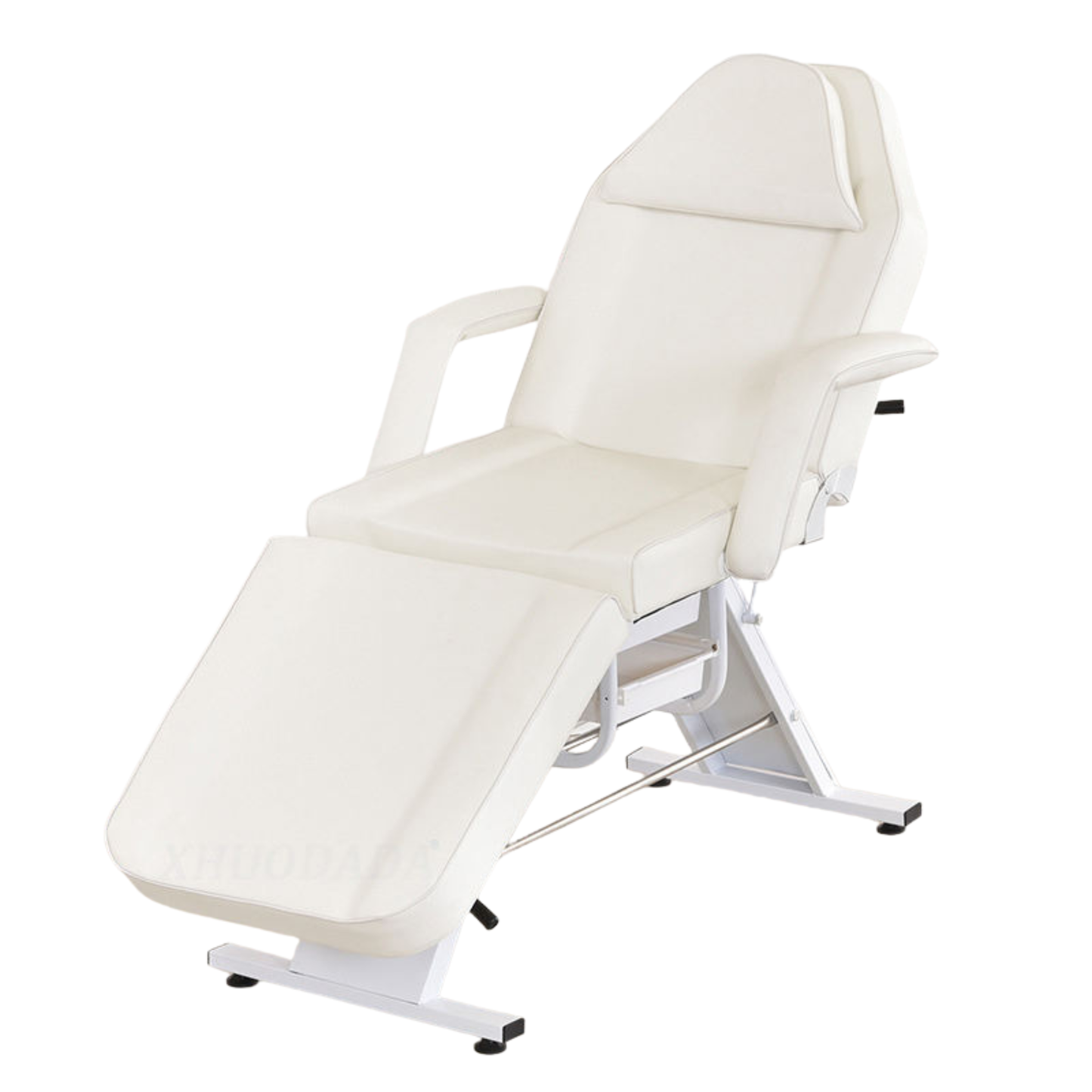 Pro White Reclining Spa Chair | Adjustable with Built-in Pockets & Footrest