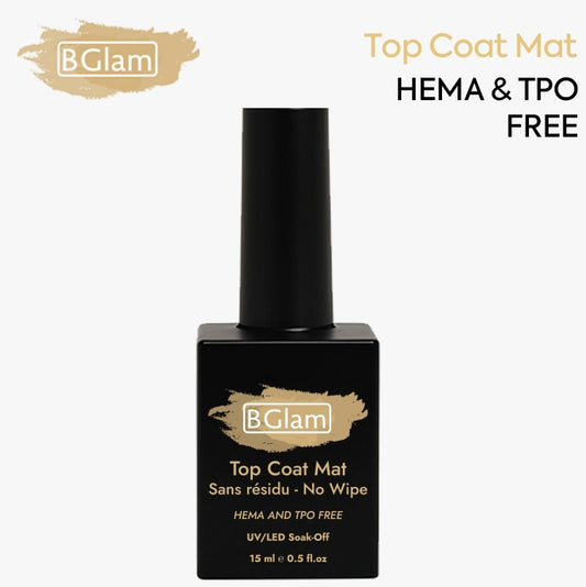 BGLAM Top Coat Mat | No Wipe | 15ml