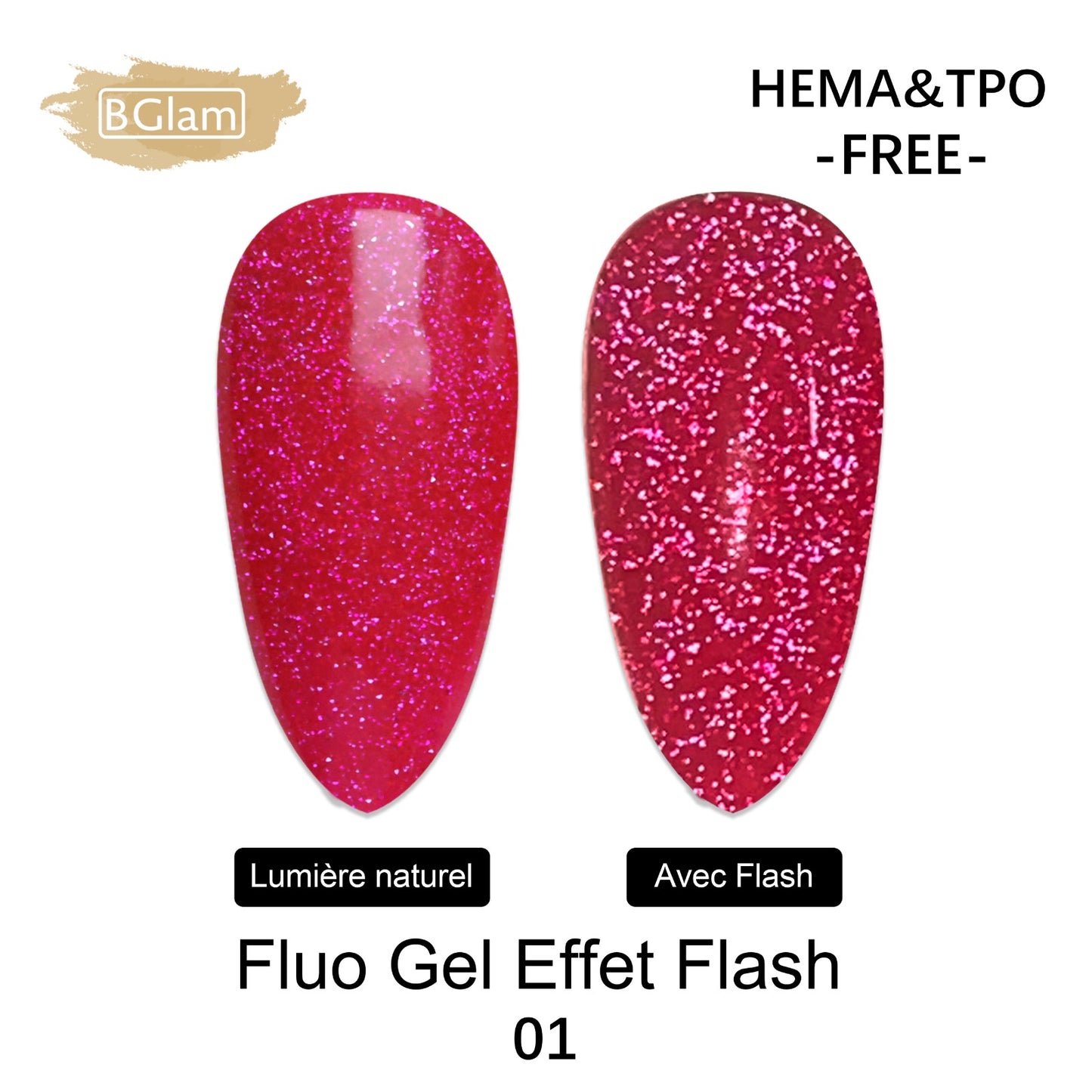 BGLAM Gel polish 15ml | Fluo | Flash Effect 1