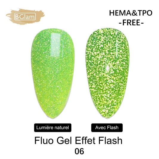 BGLAM Gel polish 15ml | Fluo | Flash Effect 6
