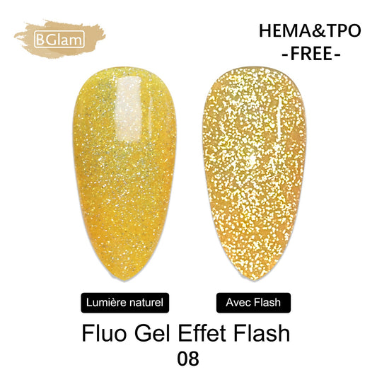 BGLAM Gel polish 15ml | Fluo | Flash Effect 8