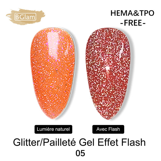 BGLAM Gel polish 15ml | Glitter | Flash Effect 5