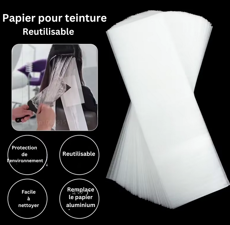 Papier pour teinture réutilisable | Lot de 50 pièces