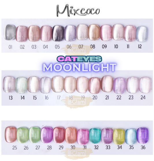 Mixcoco Soak-Off Gel Polish 15ml | Moonlight Cateyes 01