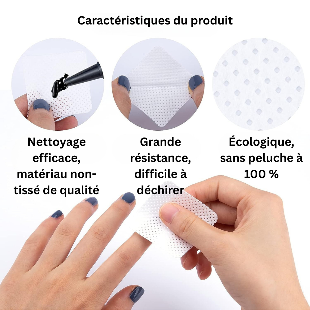 Lint Free Nail Magic Cotton Pads | Square