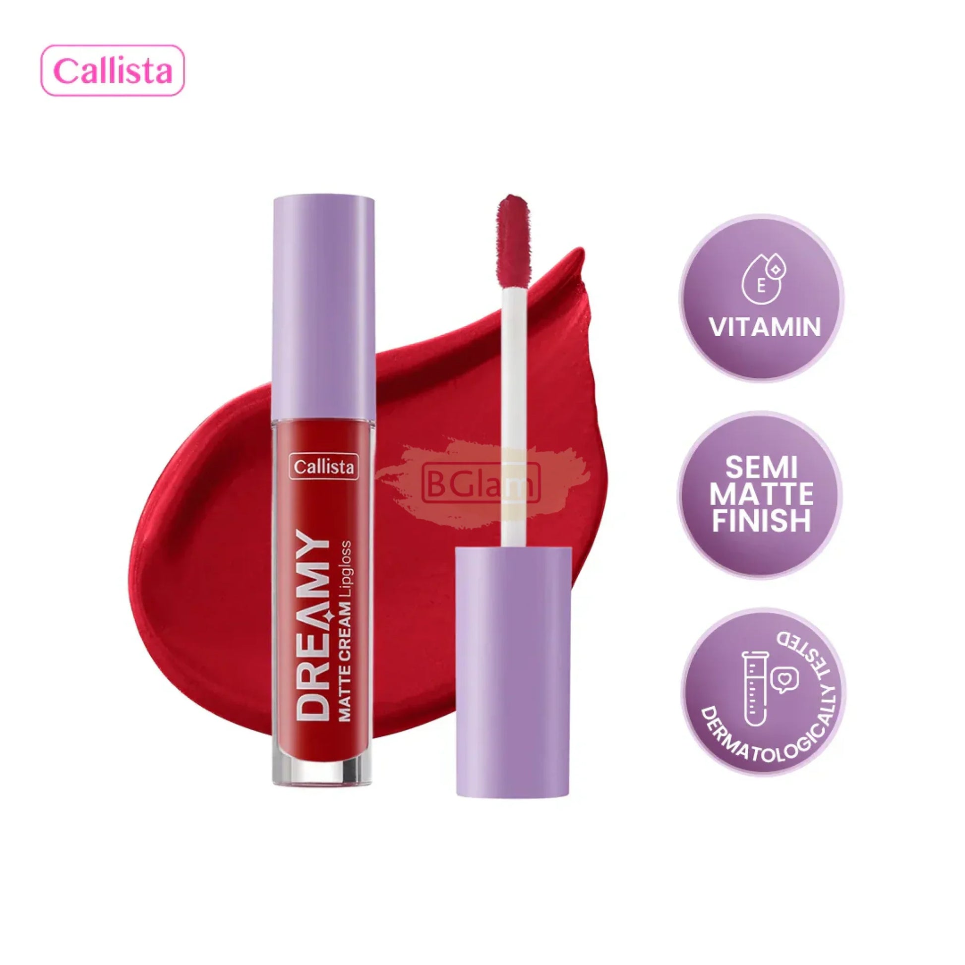 CALLISTA DREAMY MATTE CREAM LIPGLOSS 204 Hot Girl Check Lip Gloss