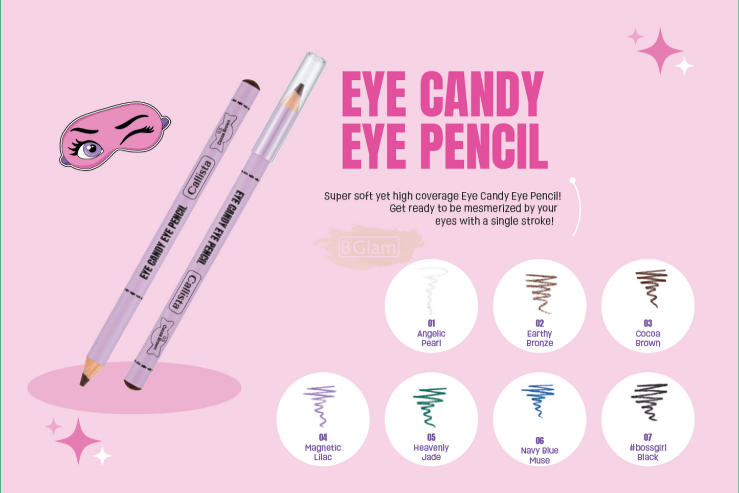 CALLISTA EYE CANDY EYE PENCIL 07 #bossgirl Black Eyeliner