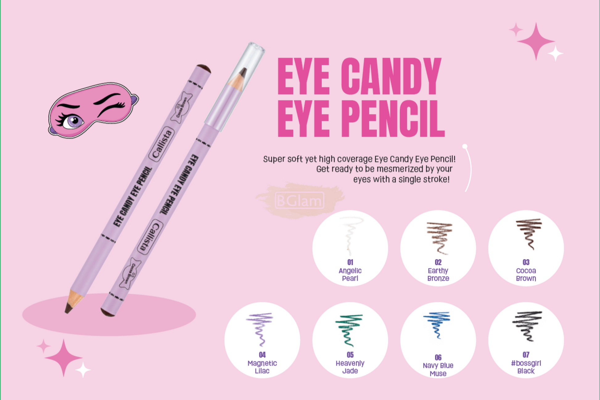 CALLISTA EYE CANDY EYE PENCIL 07 #bossgirl Black Eyeliner