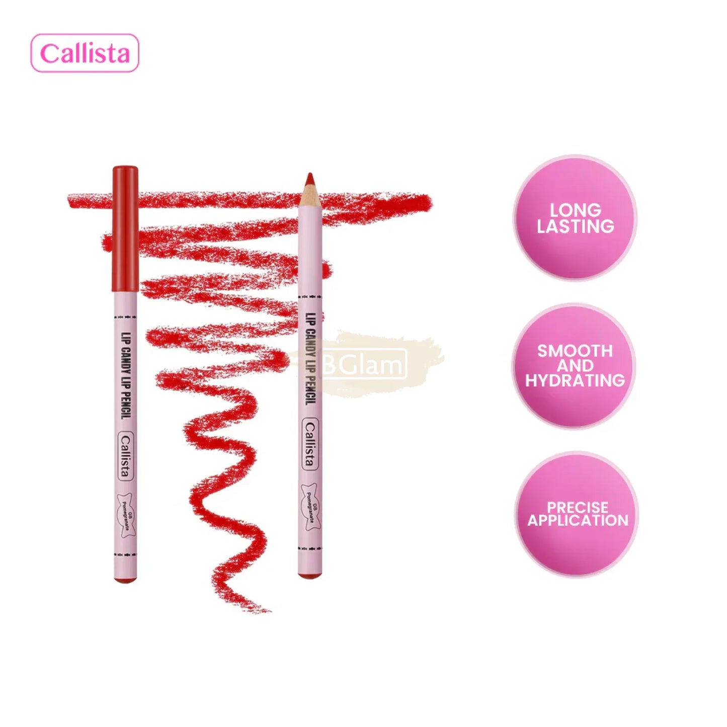 CALLISTA LIP CANDY LIP PENCIL 08 Pomegranate Lip Liner