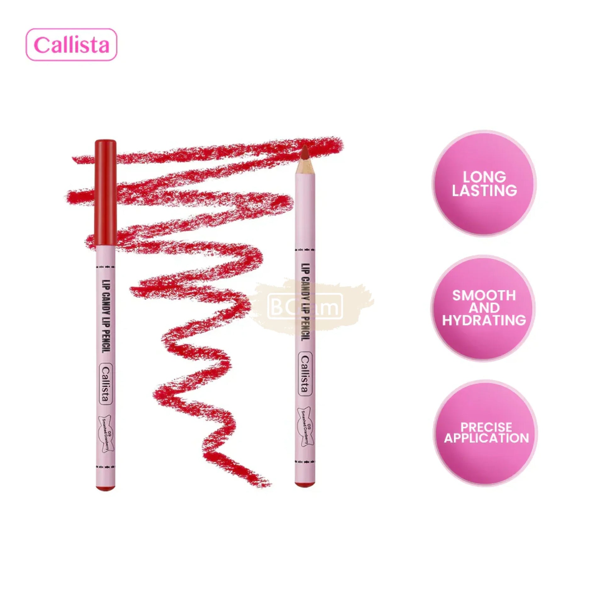 CALLISTA LIP CANDY LIP PENCIL 09 Smashed Cranberry Lip Liner