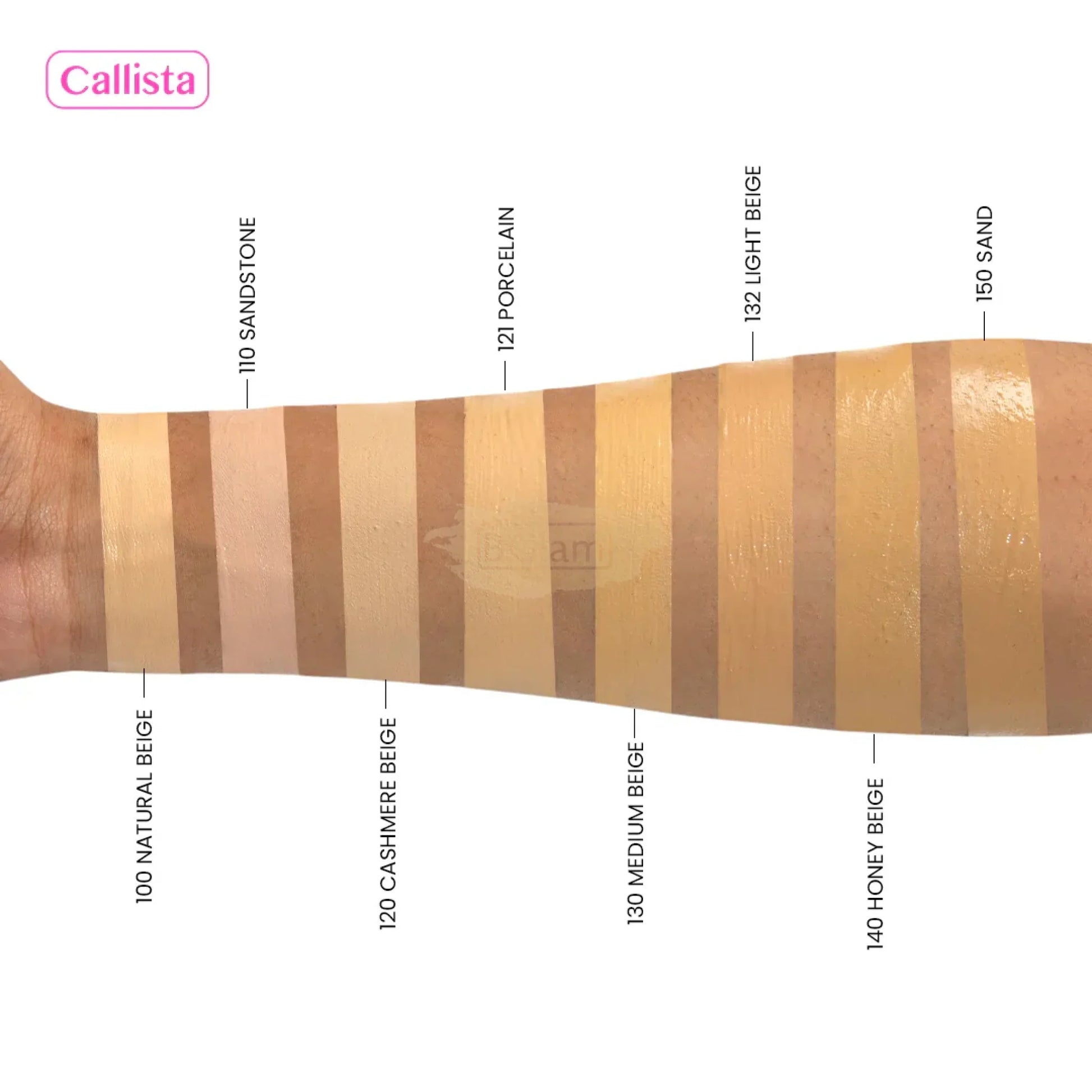 CALLISTA SELFIE FINISH FOUNDATION 140 Honey Beige with SPF15 25ml Foundation