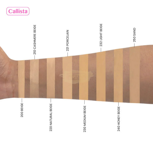 CALLISTA TOTAL PERFECTING FOUNDATION 220 Natural Beige SPF 15 30ml Foundation