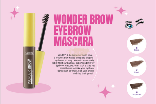 CALLISTA WONDER BROW EYEBROW MASCARA 02 Brown 4.5 ml Eyebrow Mascara