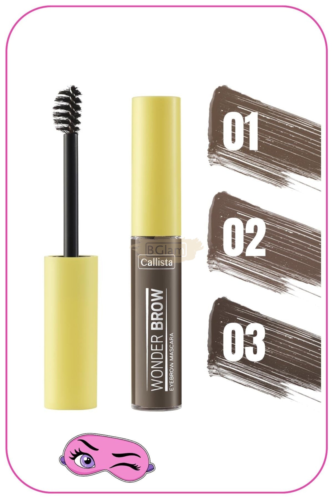 CALLISTA WONDER BROW EYEBROW MASCARA 02 Brown 4.5 ml Eyebrow Mascara