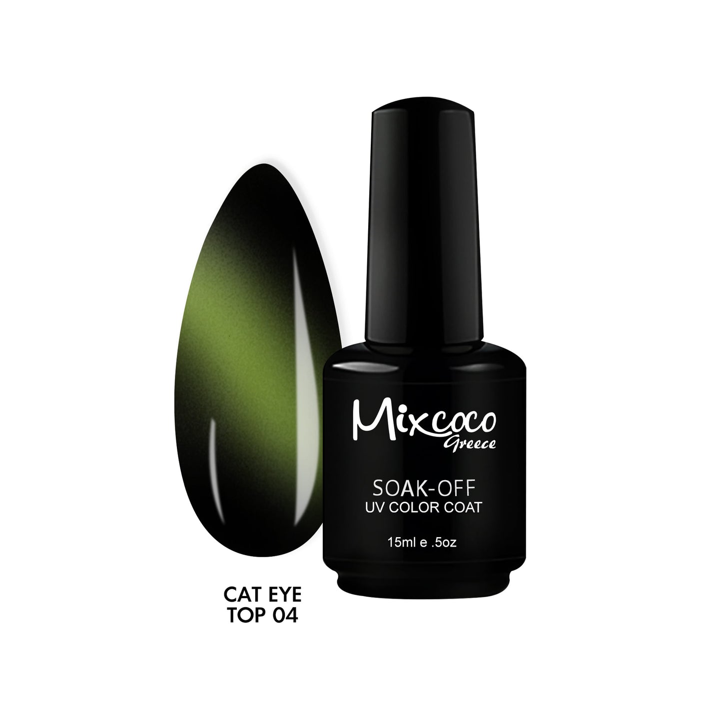 Mixcoco Vernis Semi-Permanent 15ml | Cat Eye Top Coat 04