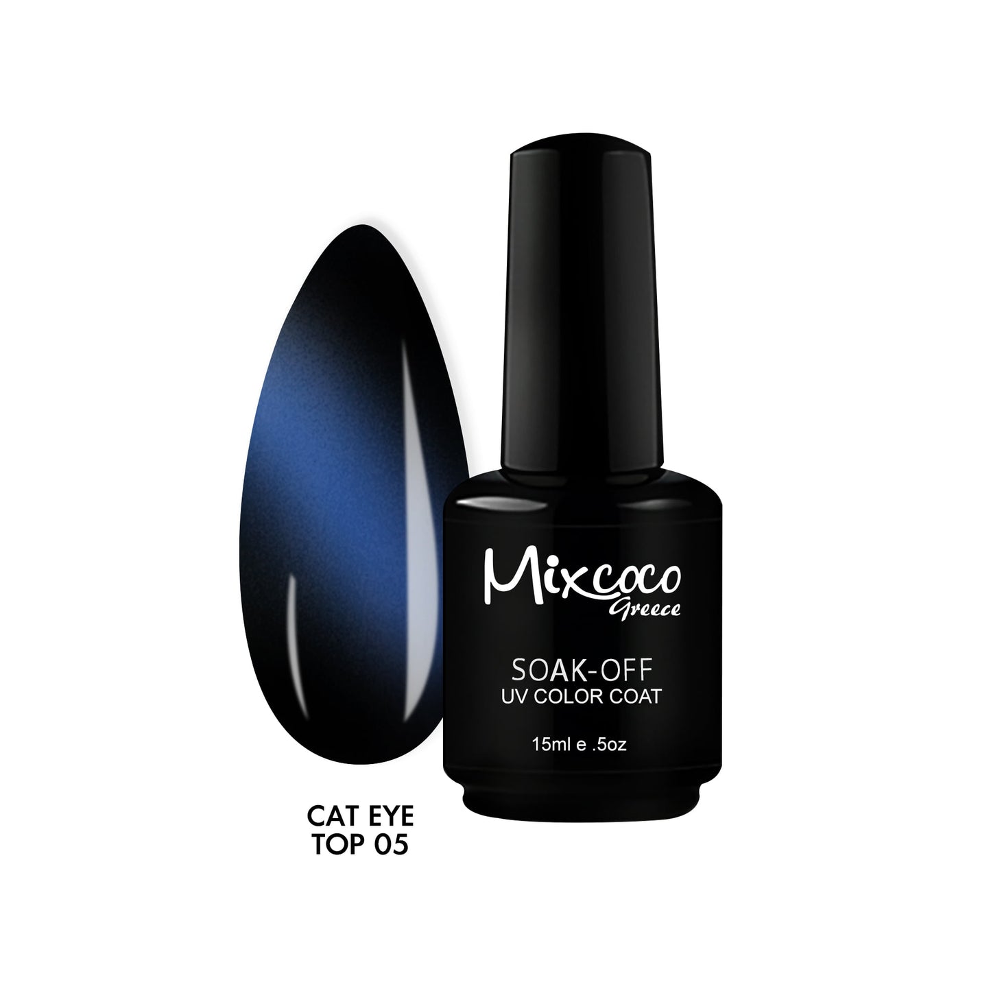 Mixcoco Vernis Semi-Permanent 15ml | Cat Eye Top Coat 05