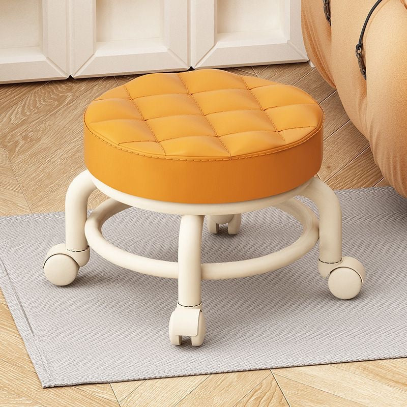 Luxury PU Leather Rolling Stool | Perfect for Spas & Beauty Salons (30cm x 28cm)