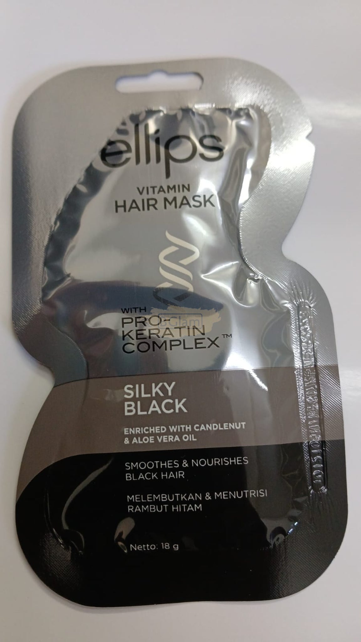 ELLIPS Hair Mask Keratin Silky Black 18g Keratin Treatment