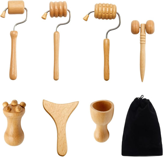 Kit de Madérothérapie pour le Visage | Ensemble 7-en-1