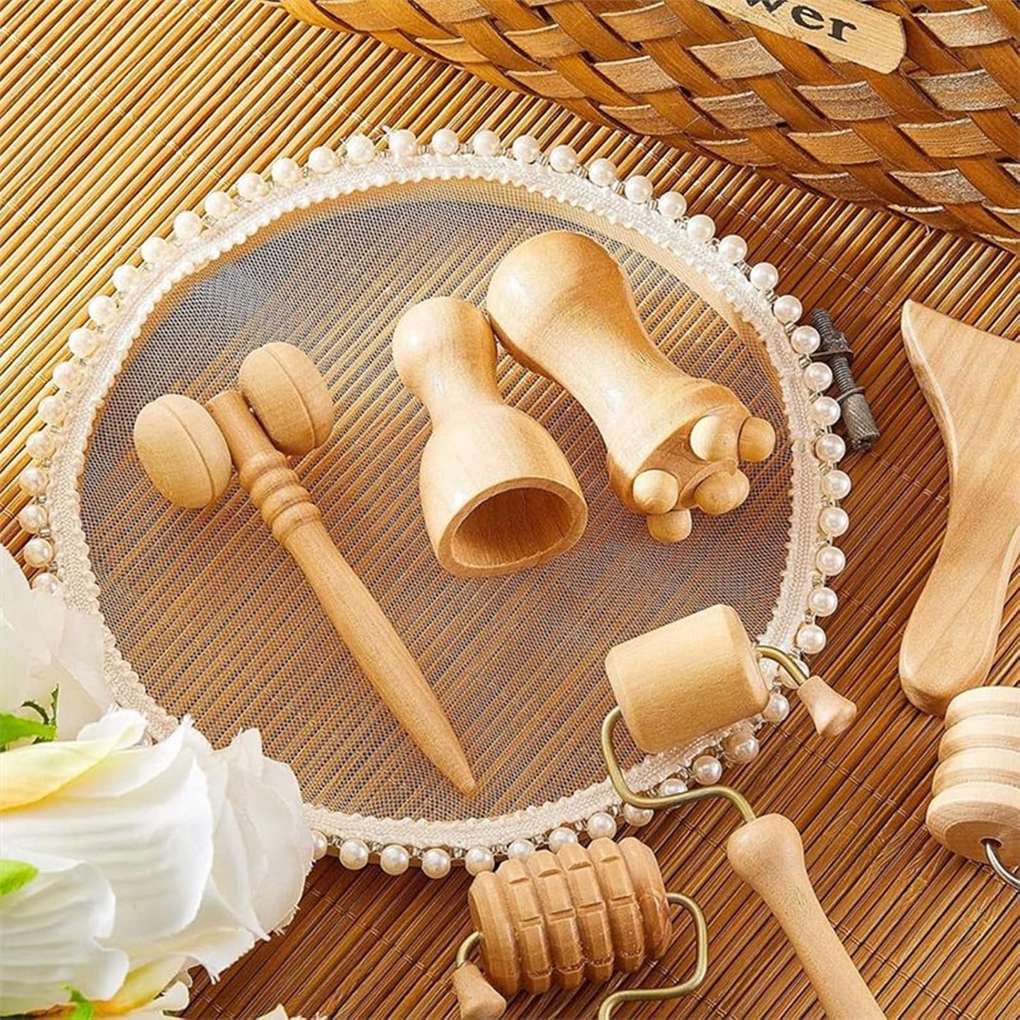 Kit de Madérothérapie pour le Visage | Ensemble 7-en-1