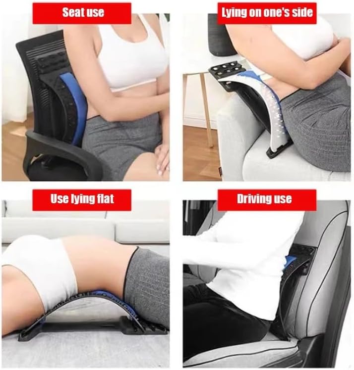 Back Stretcher Pro for Relaxation & Pain Relief | Adjustable Lumbar Support