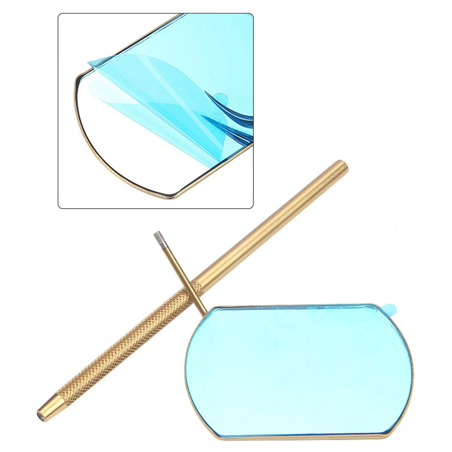 Mirror with Detachable Non-slip handle for Eyelash Extensions