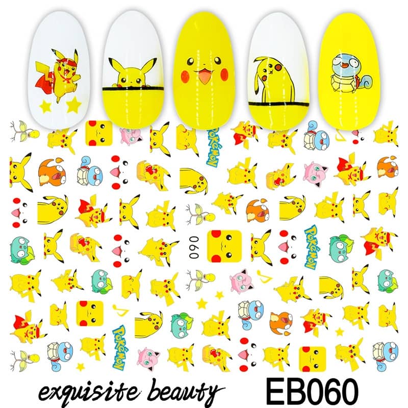 Nail Art Sticker | Pokémon | Pikachu | ピカチュウ | 060