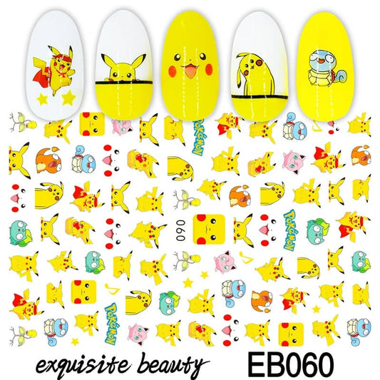 Nail Art Sticker | Pokémon | Pikachu | ピカチュウ | 060