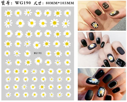 Autocollants pour ongles | Fleur | WG190