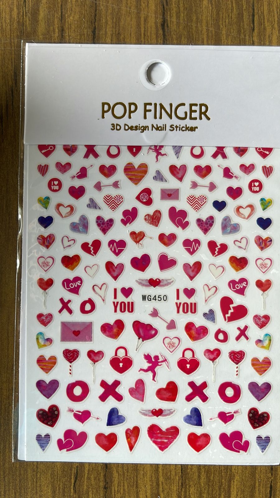 Nail Stickers | Hearts, Love & Lips | WG450