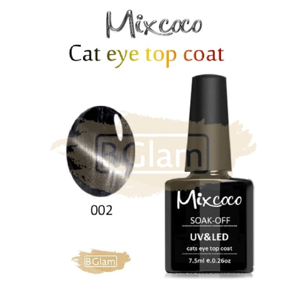 Mixcoco Soak-Off Uv Gel Nail Polish Cat Eye Top Coat Collection 15Ml 002