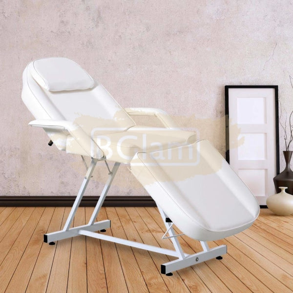 Salon Facial Massage Chair Bed with stool Black BGlam Reunion