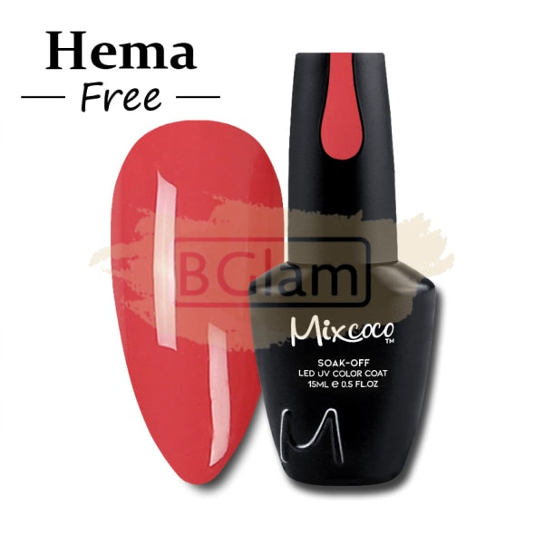 Mixcoco Soak-Off Gel Polish 7.5Ml - Red 011 (Smc 033) Nail