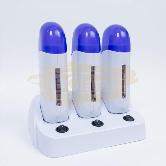 Triple Roll-On Wax Heater - Blue