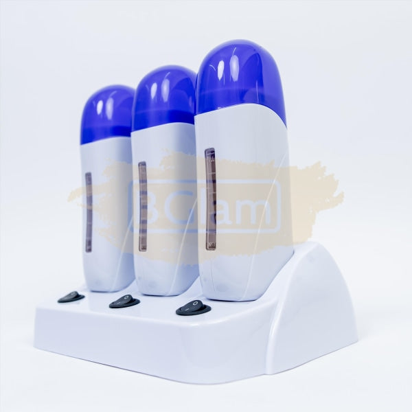 Triple Roll-On Wax Heater - Blue