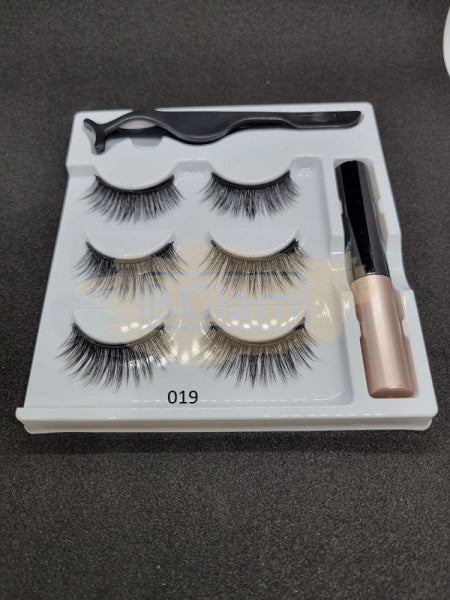 Magnetic Eyelash Kit (5 Magnets Per Lash) - 3D19 Lash