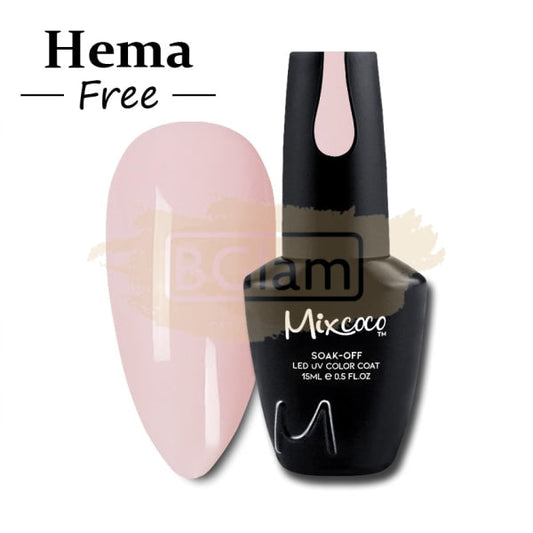 Mixcoco Vernis Semi-Permanent 15Ml | True Color Naked #201 (French Pink) Gel Nail Polish