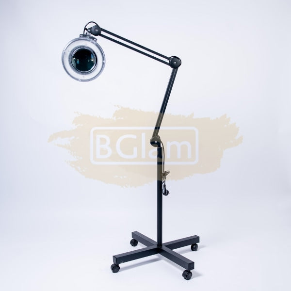 Magnifying Floor Lamp With Rolling Stand