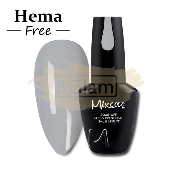 Mixcoco Vernis Semi-Permanent 15Ml | True Color Cream Grey #208 (Nh 05) Gel Nail Polish