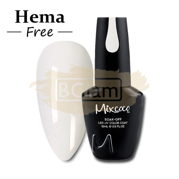 Mixcoco Vernis Semi-Permanent 15Ml | True Color Cream Grey #216 (Blanc) Gel Nail Polish