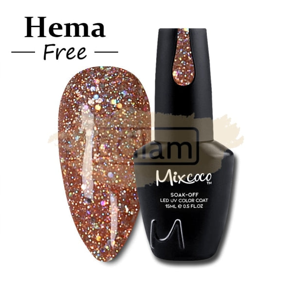 Mixcoco Soak-Off Gel Polish 7.5Ml - Shine Glitter Collection 257 (Smc 192) Nail