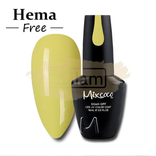 Mixcoco Soak-Off Gel Polish 7.5Ml - Yellow 025 (Hs 02) Nail