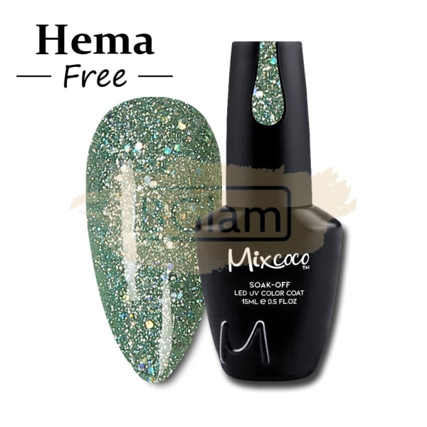 Mixcoco Soak-Off Gel Polish 7.5Ml - Shine Glitter Collection 261 (Smc 185) Nail