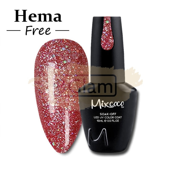 Mixcoco Soak-Off Gel Polish 7.5Ml - Shine Glitter Collection 262 (Smc 187) Nail