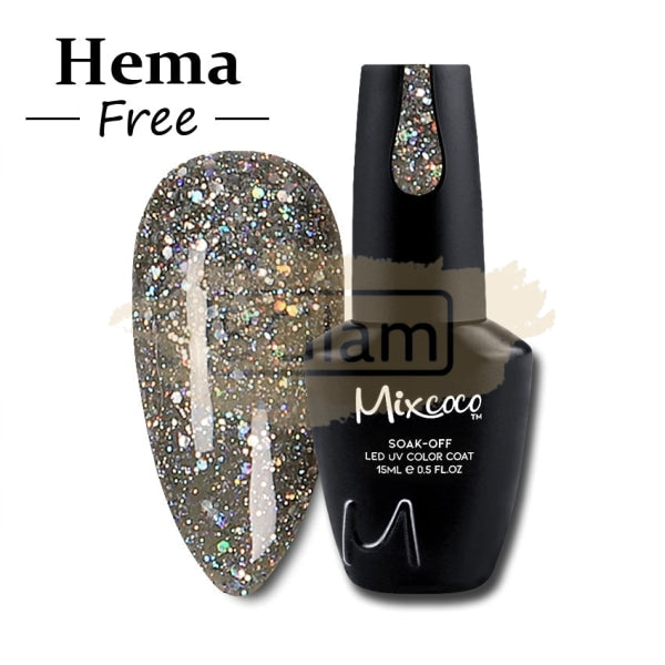 Mixcoco Soak-Off Gel Polish 7.5Ml - Shine Glitter Collection 263 (Smc 188) Nail